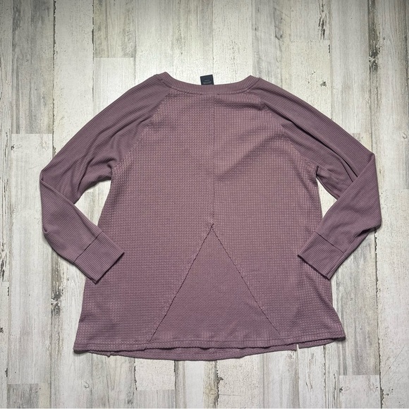 Chelsea Theodore Waffle Knit V-Neck Long Sleeve Top Size XXL - Picture 4 of 4